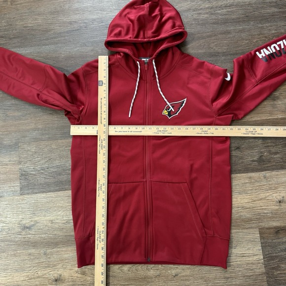 Arizona Cardinals Nike Therma Fit On Field Red Full Zip Jacket Sz M NFL - Picture 6 of 8